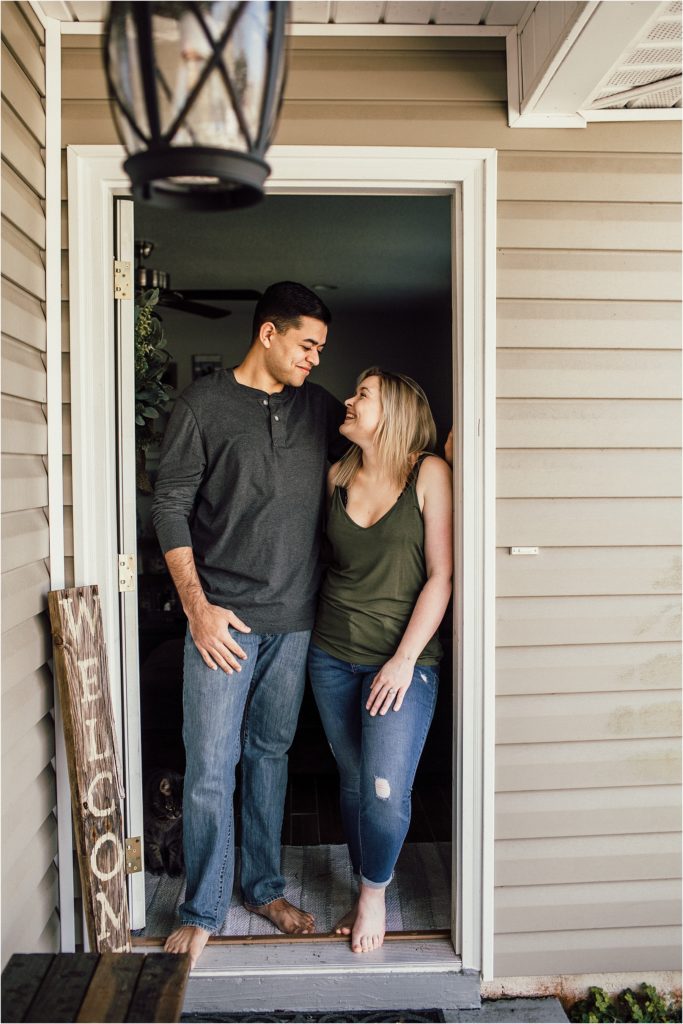 Pensacola Wedding Photographer - Couples Session - In home couples session - Florida Wedding Photographer