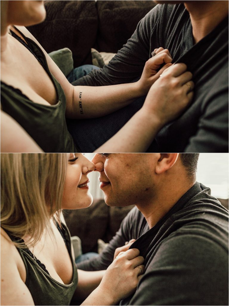 Pensacola Wedding Photographer - Couples Session - In home couples session - Florida Wedding Photographer