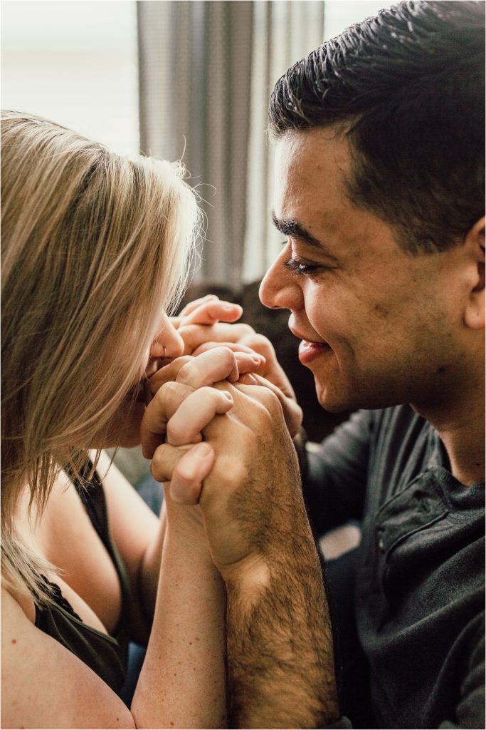 Pensacola Wedding Photographer - Couples Session - In home couples session - Florida Wedding Photographer