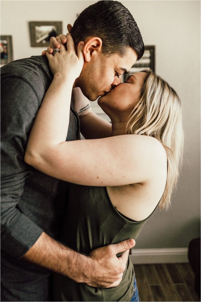 Pensacola Wedding Photographer - Couples Session - In home couples session - Florida Wedding Photographer