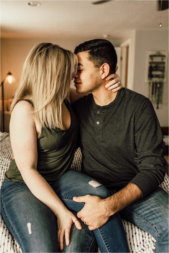 Pensacola Wedding Photographer - Couples Session - In home couples session - Florida Wedding Photographer