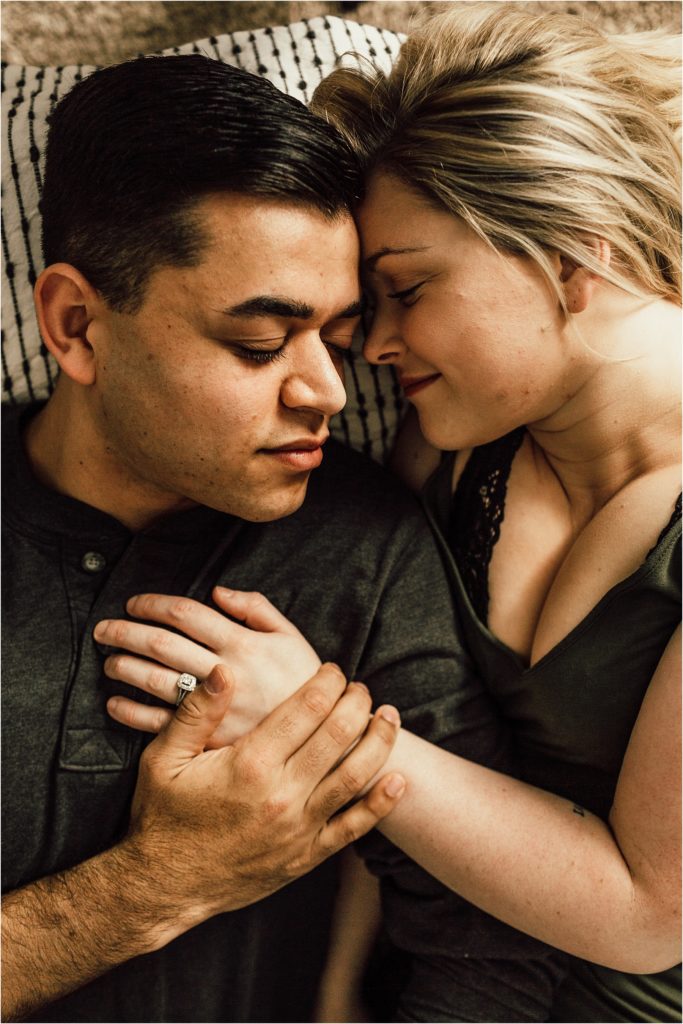 Pensacola Wedding Photographer - Couples Session - In home couples session - Florida Wedding Photographer