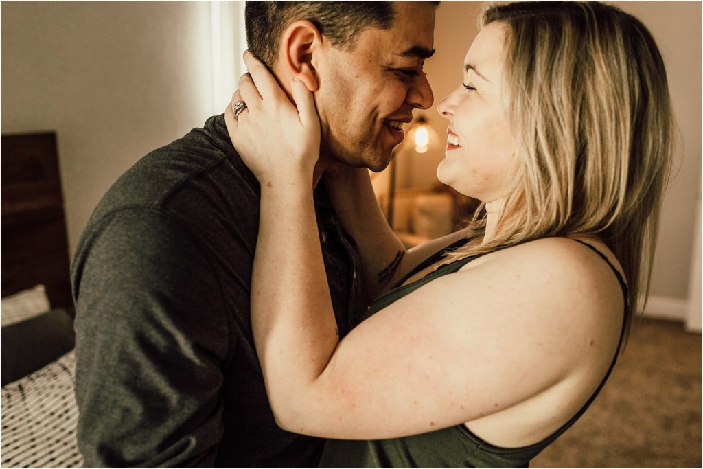 Pensacola Wedding Photographer - Couples Session - In home couples session - Florida Wedding Photographer