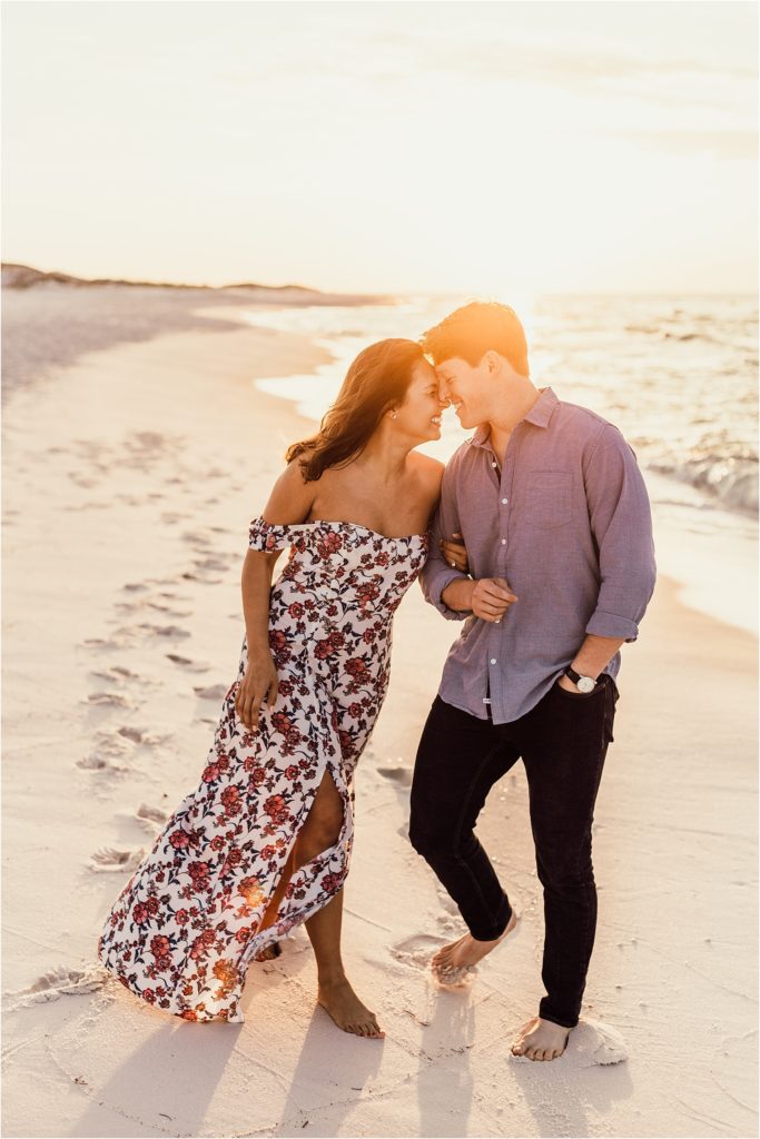 Mariana + Greyson - Pensacola Beach Engagement Session - Engagement Session Outfit Ideas - Engagement session ideas