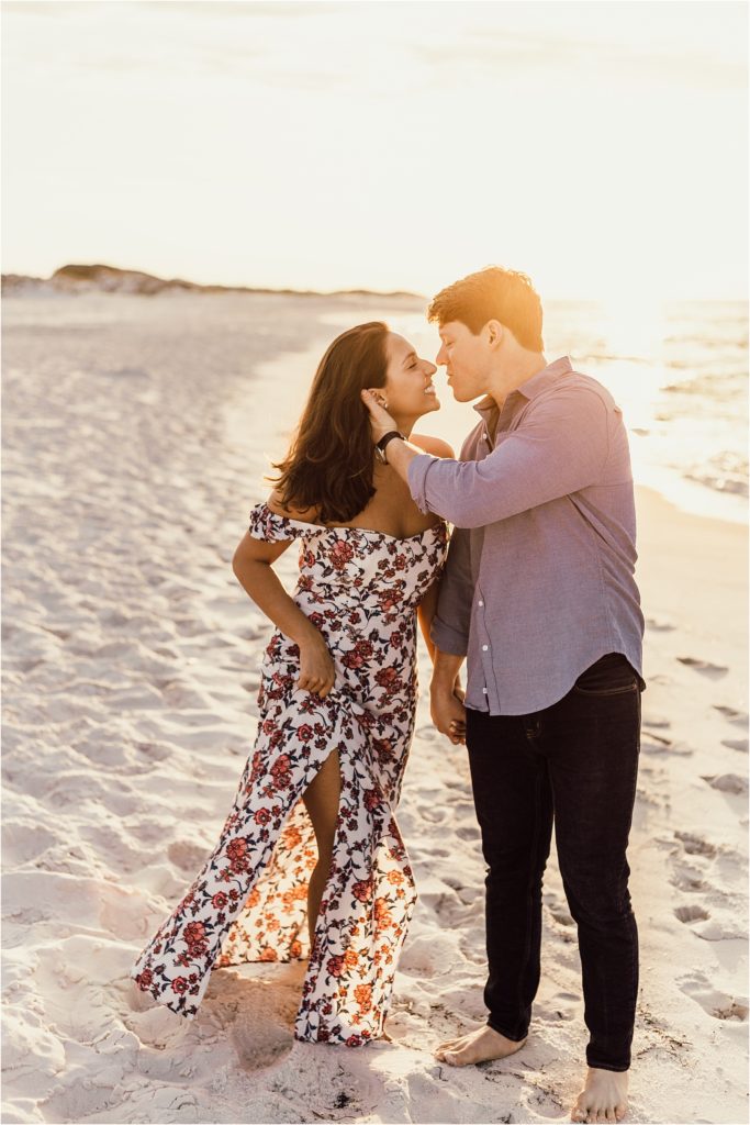 Mariana + Greyson - Pensacola Beach Engagement Session - Engagement Session Outfit Ideas - Engagement session ideas