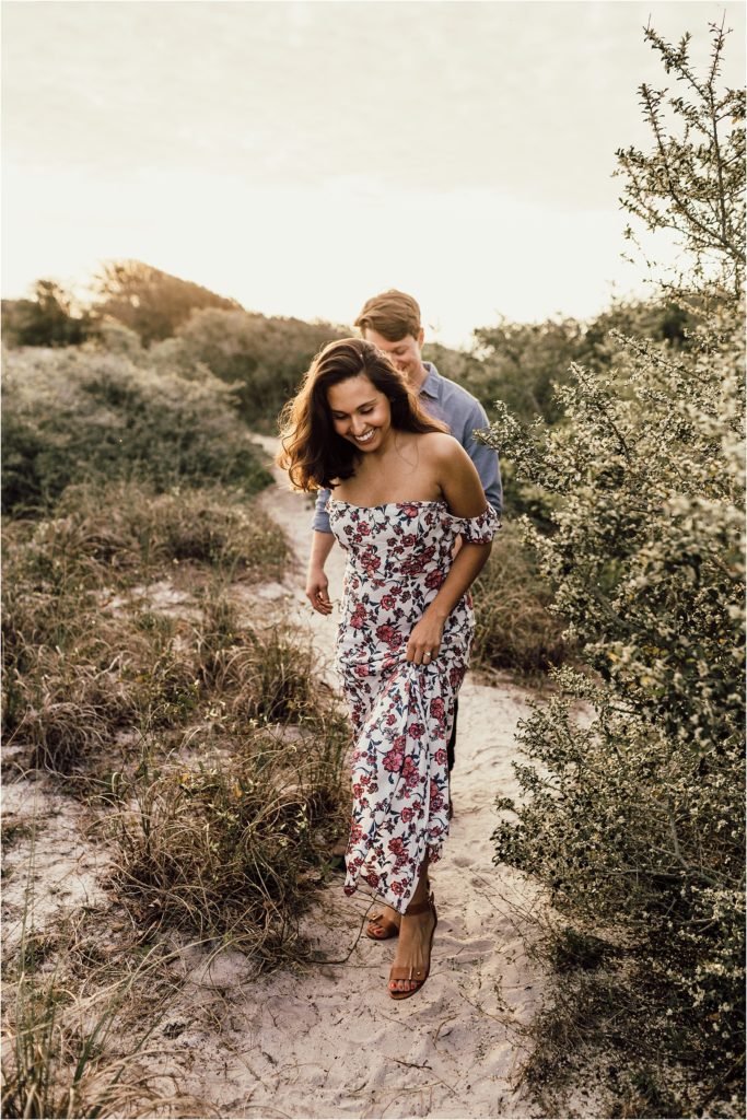Mariana + Greyson - Pensacola Beach Engagement Session - Engagement Session Outfit Ideas - Engagement session ideas