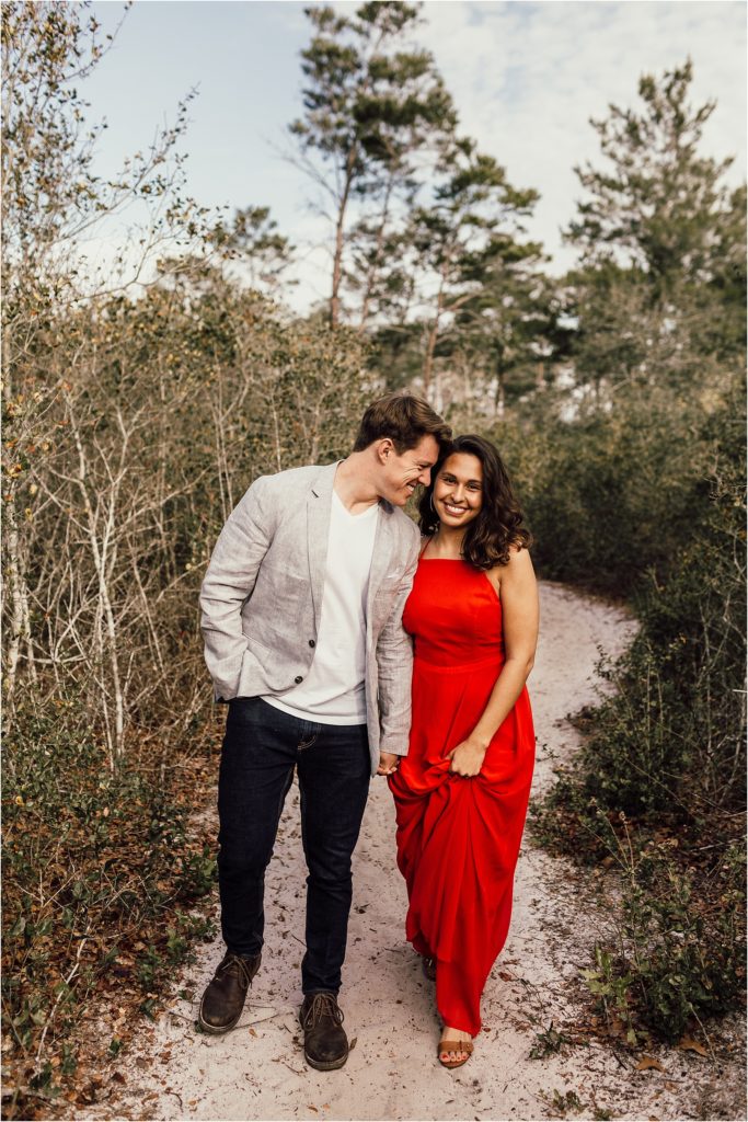Mariana + Greyson - Pensacola Beach Engagement Session - Engagement Session Outfit Ideas - Engagement session ideas