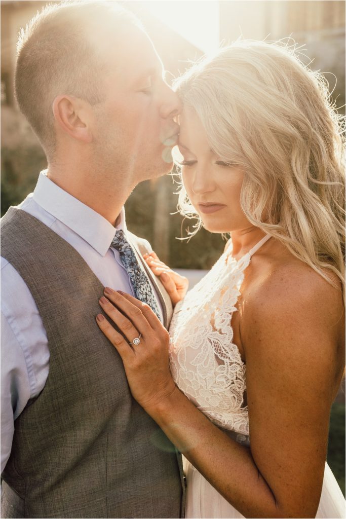 Rosemary Beach Wedding Bride and Groom Candid Photo