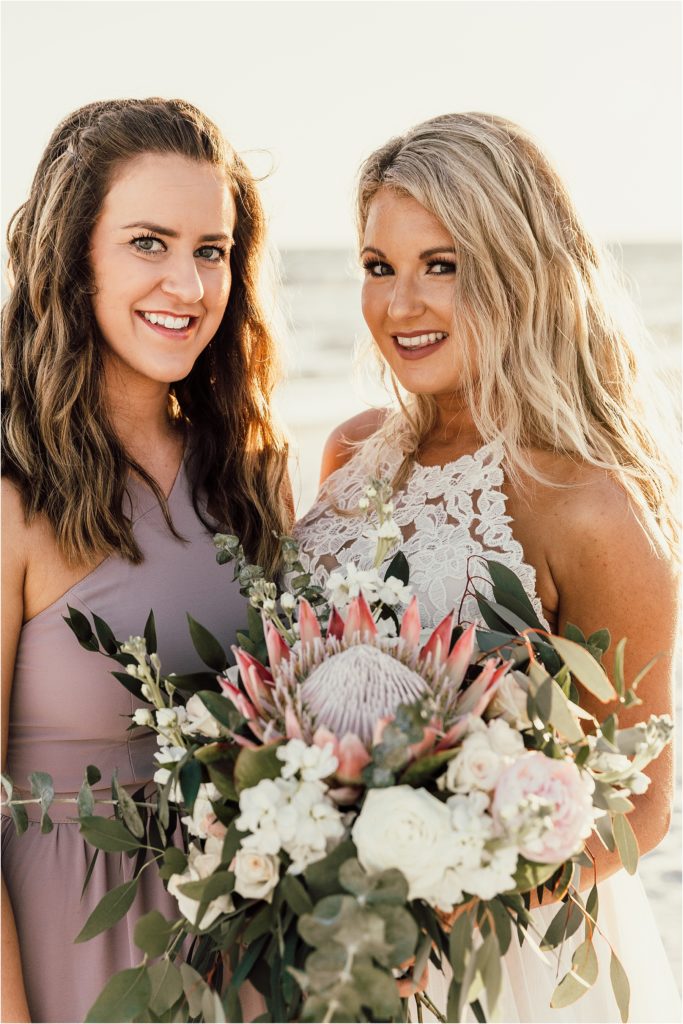 Inlet Beach Intimate Wedding Maid of Honor Photo