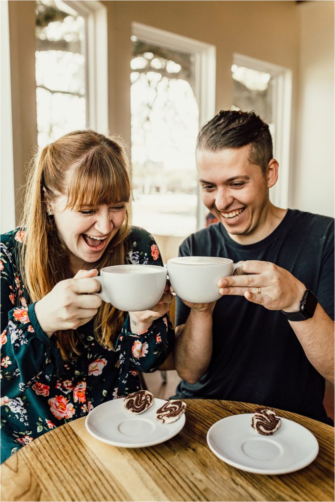 Matt and Erin - Couples Coffee Shop Sesh - Pensacola Wedding Photographers - Wedding Photography Pensacola - Love, Anneliese Photography