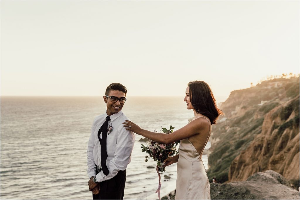 First Look Wedding Elopement Photos