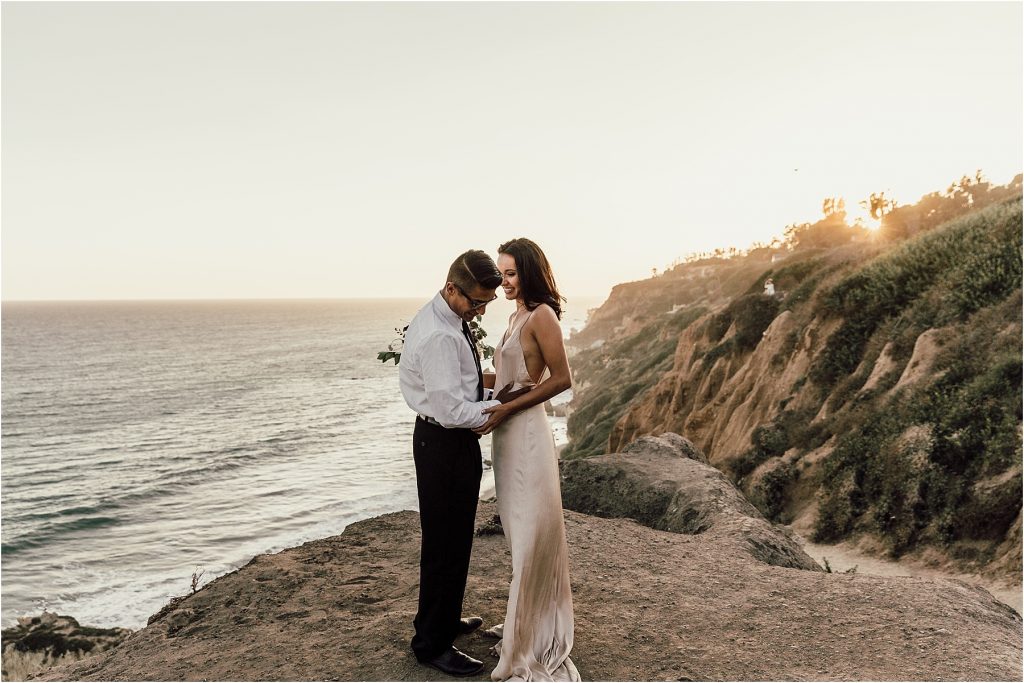 Malibu First Look Wedding Photos