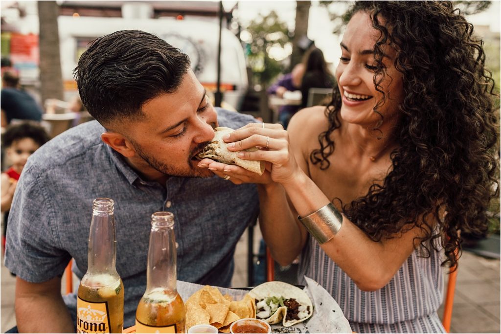 Pensacola Engagement Session Taco Date Photos
