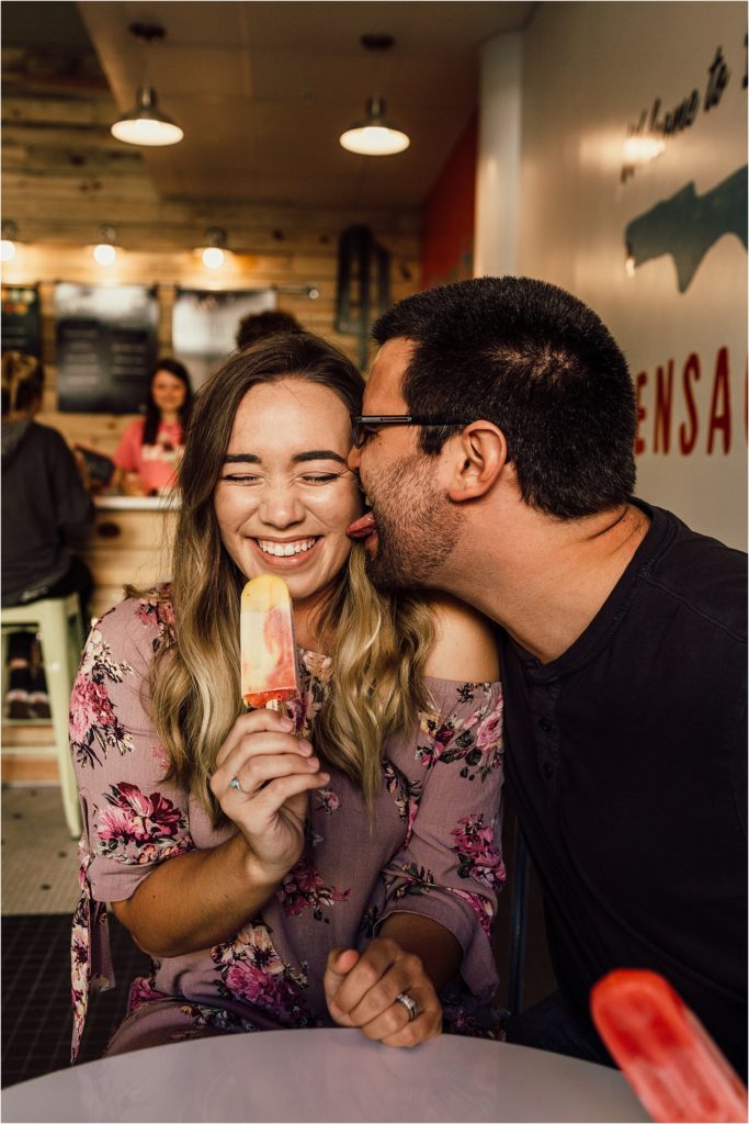 Pensacola Engagement Session Ice Cream Photos