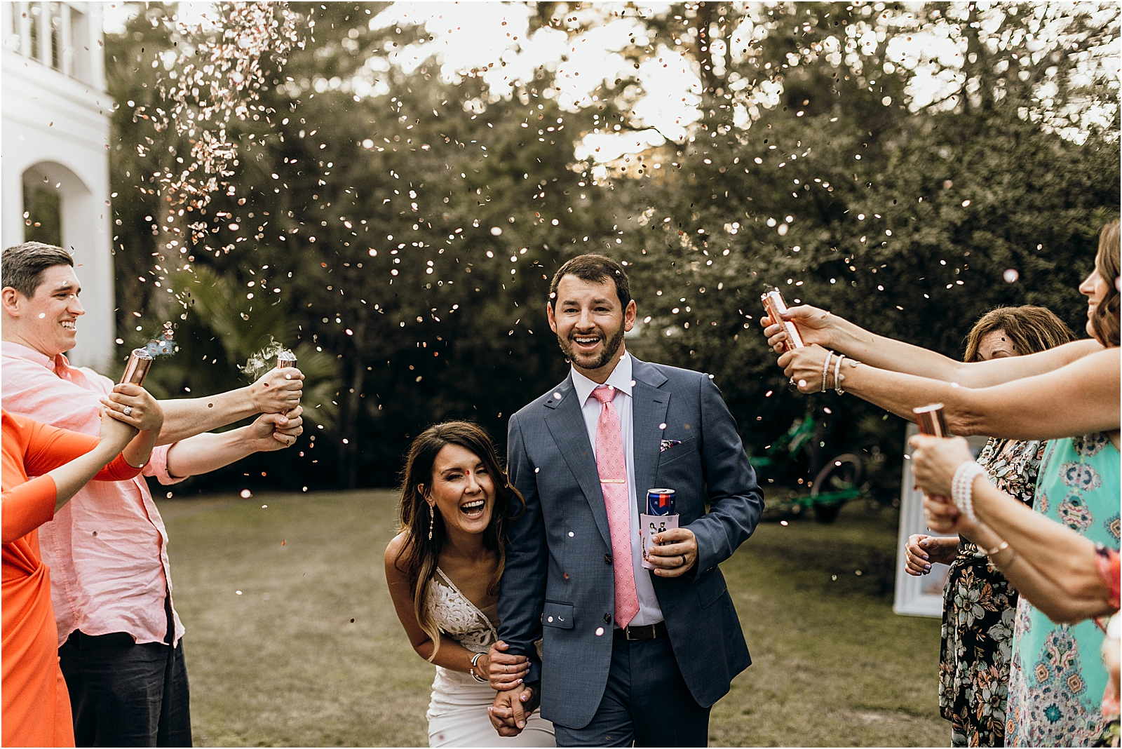 Rosemary Beach Wedding Confetti Exit Photos