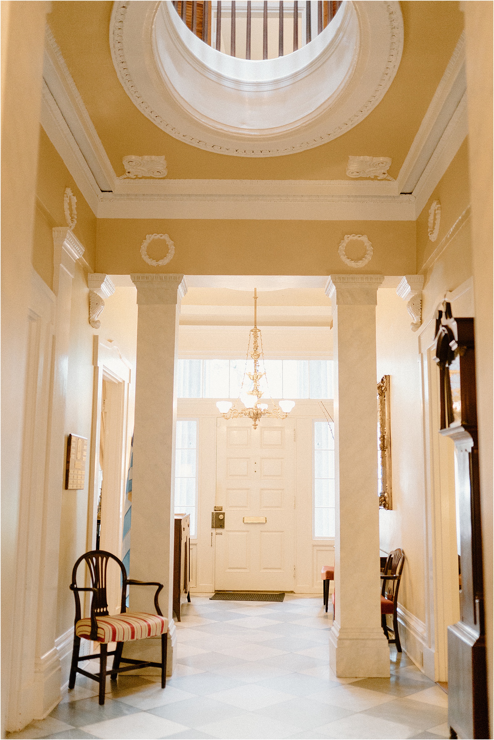 harper fowlkes house wedding savannah georgia historic wedding venue foyer