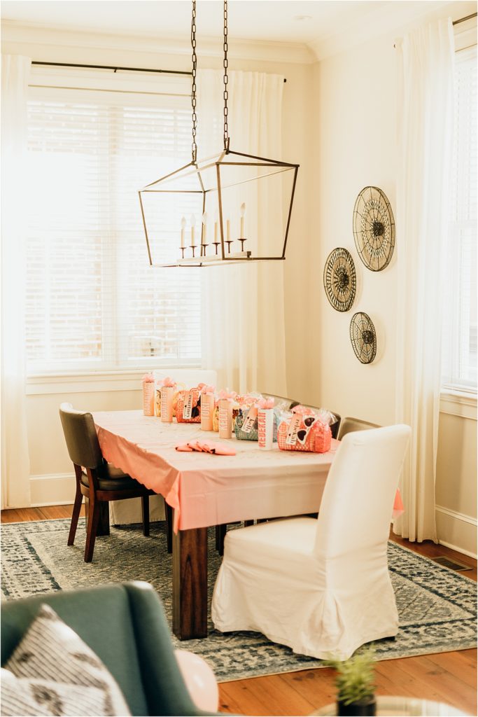 Decorated airbnb for savannah bachelorette party