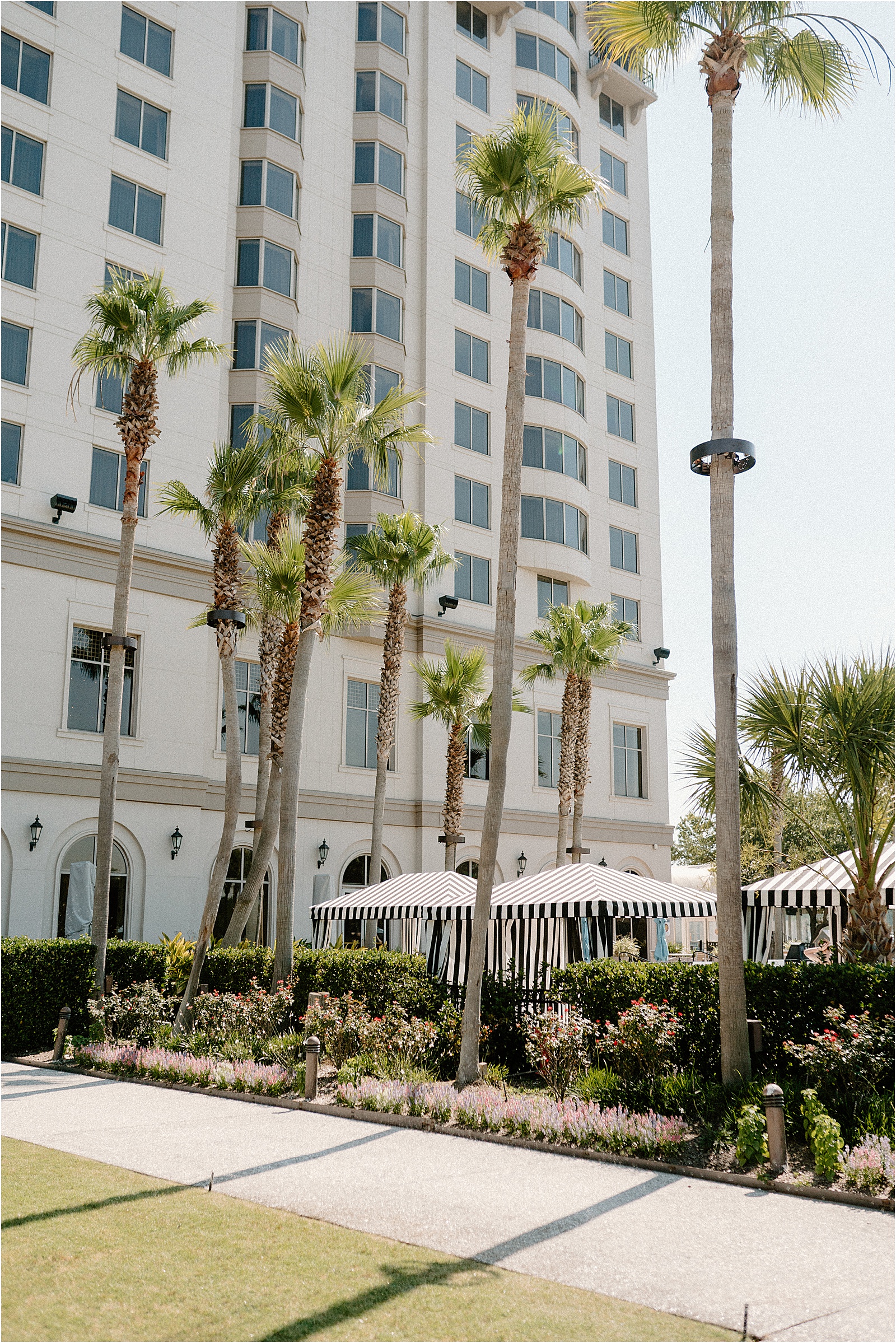 The Westin Savannah River Lawn with pool cabanas in background