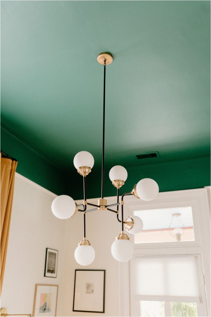 Gingerbread House Wedding Venue Retro brass lamp