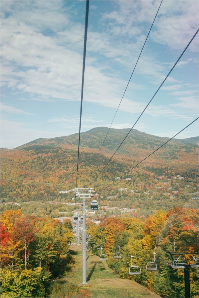 Gondola overlooking Mount Washington at Rosebrook Lodge